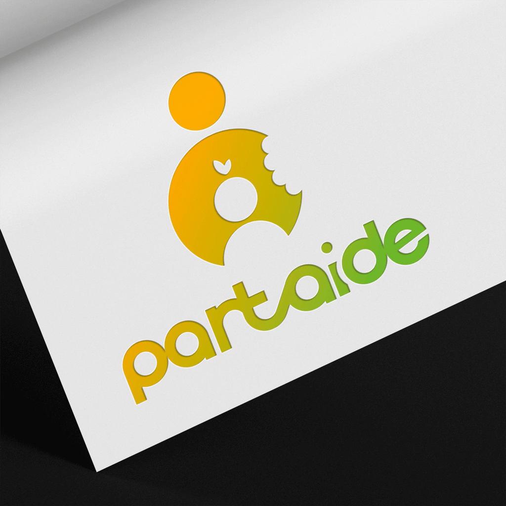 Un logo moderne et distinctif pour Partaide, mettant en valeur l'identité et l'objectif de la marque.